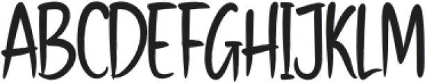 Gentong-Regular otf (400) Font UPPERCASE