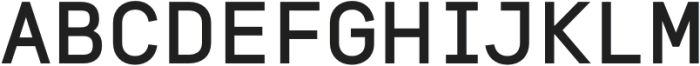 Genus-Bold otf (700) Font UPPERCASE