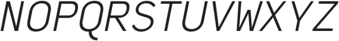 Genus Light Italic otf (300) Font UPPERCASE