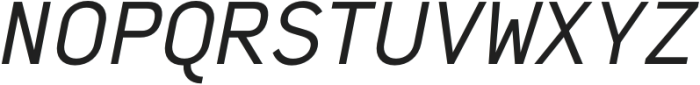 Genus Medium Italic otf (500) Font UPPERCASE