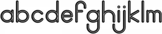 Geo Shadow otf (400) Font LOWERCASE