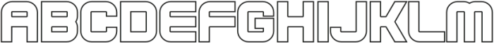 Geof Outline otf (400) Font UPPERCASE