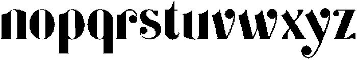 Geoffrey Regular otf (400) Font LOWERCASE