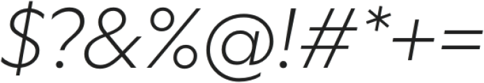 Geograph Edit Light Italic otf (300) Font OTHER CHARS