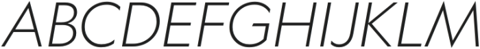 Geograph Light Italic otf (300) Font UPPERCASE