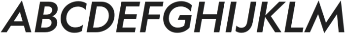 Geograph Medium Italic otf (500) Font UPPERCASE