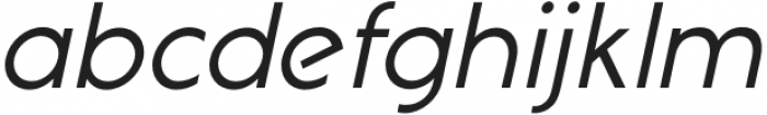 Geomatic Light Italic otf (300) Font LOWERCASE