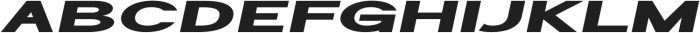 Geometra Sans Black Expanded Slanted otf (900) Font UPPERCASE