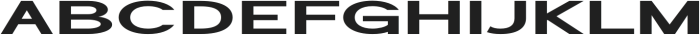 Geometra Sans Bold Expanded otf (700) Font UPPERCASE