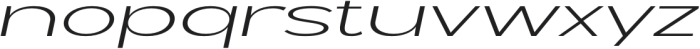 Geometra Sans Extra Light Expanded Slanted otf (200) Font LOWERCASE