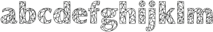 Geometric Alphabet otf (400) Font LOWERCASE