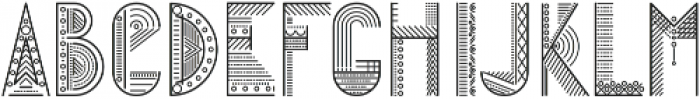 Geometric pattern otf (400) Font LOWERCASE