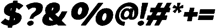 Geophy Black Italic otf (900) Font OTHER CHARS