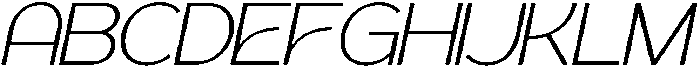 Geophy Extra Light Italic otf (200) Font UPPERCASE