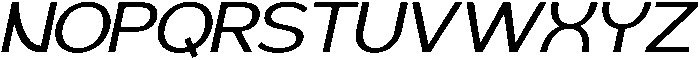 Geophy Italic otf (400) Font UPPERCASE