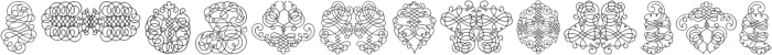 George Bickham Soft Ornaments Regular otf (400) Font LOWERCASE