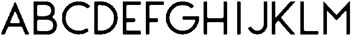 George Rounded Regular otf (400) Font UPPERCASE