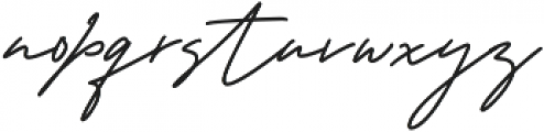 George Signature otf (400) Font LOWERCASE