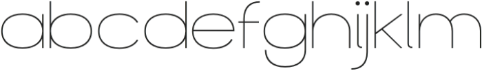 George Town Thin otf (100) Font LOWERCASE