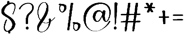 Georgeous Signature Regular otf (400) Font OTHER CHARS