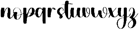 Georgeous Signature Regular otf (400) Font LOWERCASE