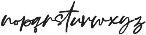 Georgi Town Sciprt otf (400) Font LOWERCASE
