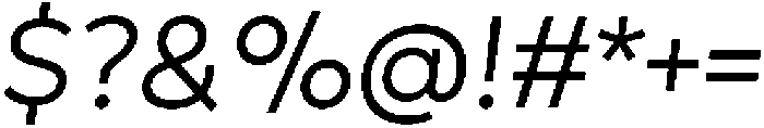 Geova Oblique ttf (400) Font OTHER CHARS
