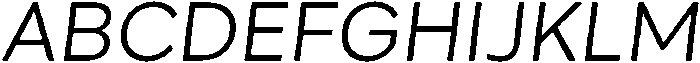 Geova Oblique ttf (400) Font UPPERCASE