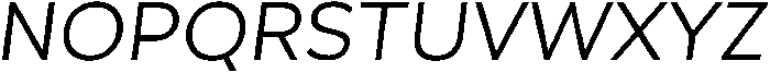 Geova Oblique ttf (400) Font UPPERCASE