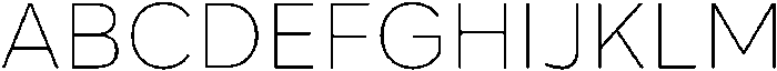 Geova Thin ttf (100) Font UPPERCASE