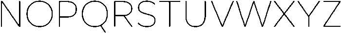 Geova Thin ttf (100) Font UPPERCASE