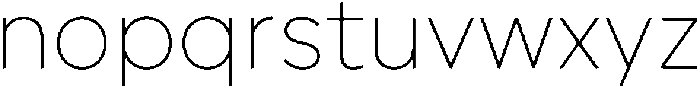 Geova Thin ttf (100) Font LOWERCASE