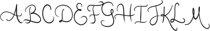 Gerald and Margaret otf (400) Font UPPERCASE