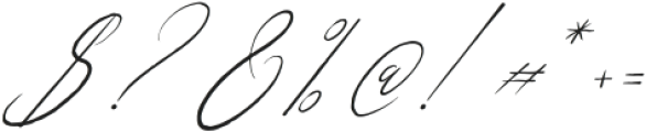 Geraldyn Brushko Italic otf (400) Font OTHER CHARS