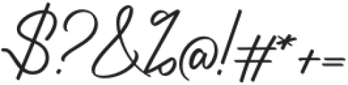 Geraldyne Signature otf (400) Font OTHER CHARS