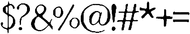 Geranium Regular otf (400) Font OTHER CHARS