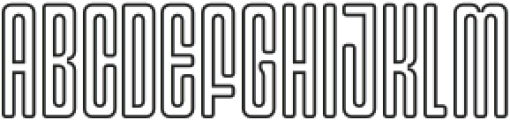 Gerebong Outline otf (400) Font UPPERCASE