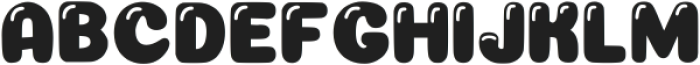 Gergous Bubble Regular otf (400) Font UPPERCASE