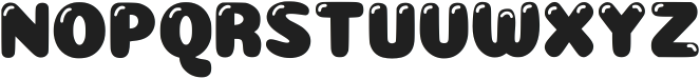 Gergous Bubble Regular otf (400) Font UPPERCASE