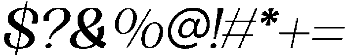 Gerino Didas Oblique otf (400) Font OTHER CHARS
