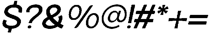 Gerino Oblique otf (400) Font OTHER CHARS