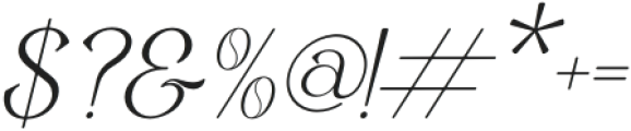 Gerlick Italic otf (400) Font OTHER CHARS