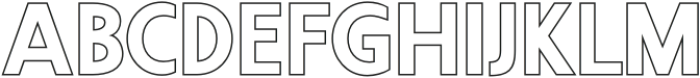 Gerline Outline otf (400) Font UPPERCASE