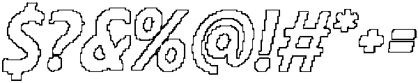 Gerline Pixel Outline otf (400) Font OTHER CHARS