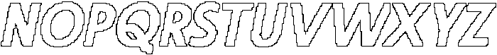 Gerline Pixel Outline otf (400) Font UPPERCASE