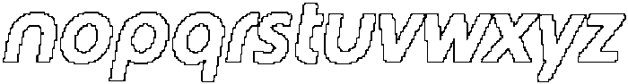 Gerline Pixel Outline otf (400) Font LOWERCASE