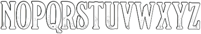Germinabunt Outline Rough otf (400) Font LOWERCASE