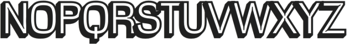 Gervaso Extrude Left otf (400) Font UPPERCASE