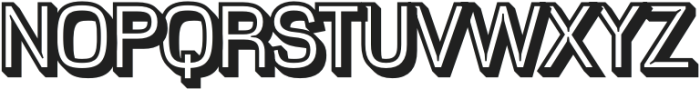 Gervaso Extrude Right otf (400) Font UPPERCASE