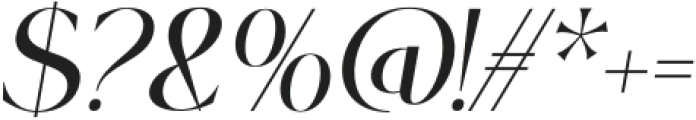 Gervia Serif Italic Italic otf (400) Font OTHER CHARS